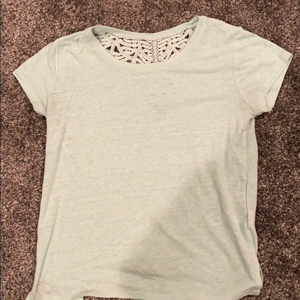 Mint green/teal short sleeve shirt